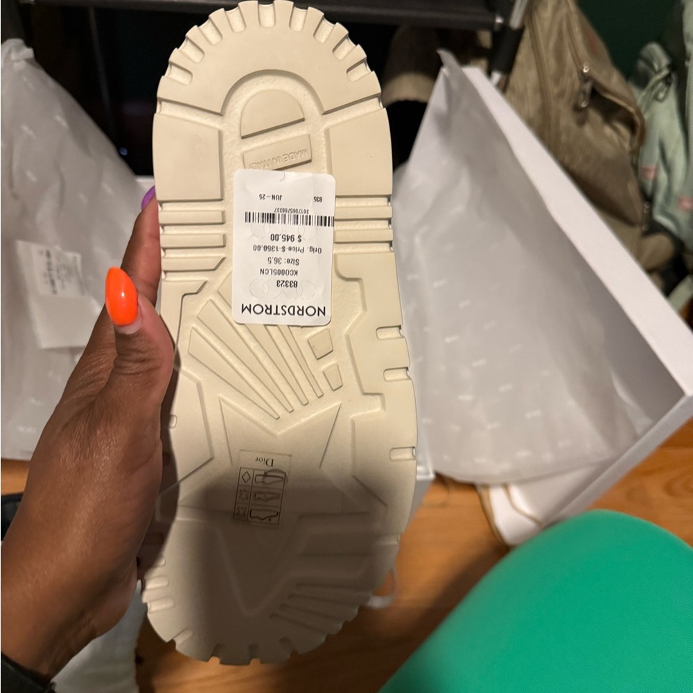 Dior Cream Sandals with Chunky Sole